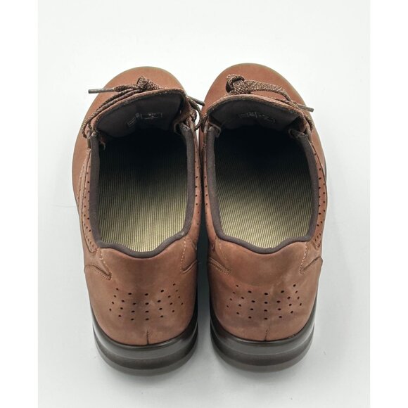 SAS Walk Easy Women’s Comfort Walking Shoes Size 9.5 S Brown Leather Made in USA - Picture 2 of 8